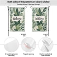thumbnail image 3 of Welcome Garden Flag Double Sided Polyester Decorative Yard Flag with Green Leaves White Flowers and Welcome Text for Porch Lawn Patio 12.5x18 Inch#25971, 3 of 6