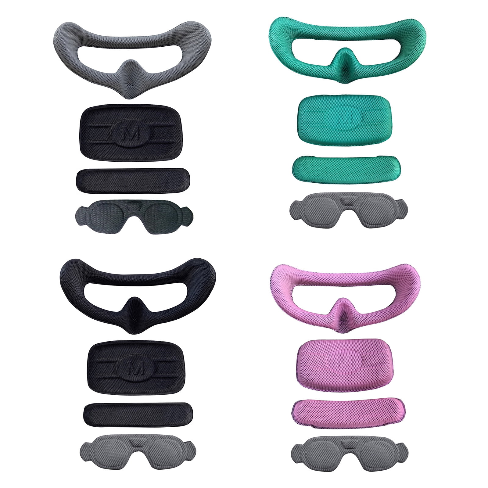 Silicone Foam Pad Sponge Eye Pad Face Mask For Goggles 3 Lens Protective Cover Dustproof Face Cover Replacement Part
