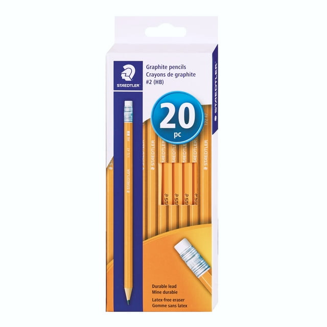 Staedtler HB #2 Yellow Graphite Pencils