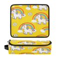 thumbnail image 3 of Hair Tools Storage with Heat Resistant Mat- Flower and Cloud Patterns Printed Curling Iron Travel Bag/Flat Iron Case for Women, 3 of 8