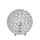 thumbnail image 2 of Disenos elegantes LT1026-CHR Crystal Ball Lampara de mesa, c Elegant Designs Elegant Designs, 2 of 2