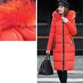 thumbnail image 3 of Viikei Winter Jackets Women Cotton Jacket for Women Women Plus Size Jackets and Coats Winter Warm Fashion Long Solid Slim Fur-Collar Zipper Thicker Cotton Hoodie Jacket, 3 of 6