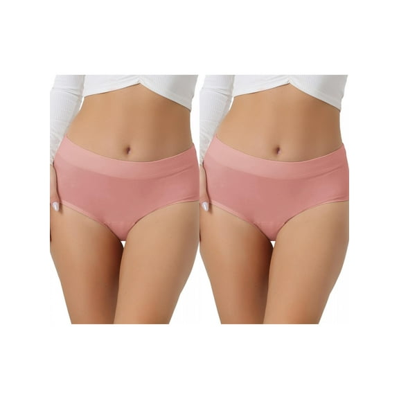 NOMADIC NOOK Women's Breathable Underwear Comfortable Stretch 3 Layers High Waist Panties 2 Packs