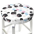 thumbnail image 3 of Picia Panda Bear1 Pattern Round Stool Covers Comfy Seat Covers Stretch Removable Washable Chair Slipcover Round Bar Chair Cushion Cover-12 inch, 3 of 7
