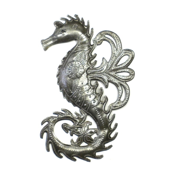 Seahorse Metal Wall Art Croix des Bouquets