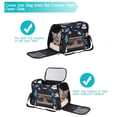 thumbnail image 5 of Christmas Gingerbread Man Premium Fabric Pet Carrier Bag - 900D Oxford Cloth, Sherpa Base, Nylon Webbing - 17x10x11.8 inches - Ideal for Travel and Transport - Comfortable and Stylish Design, 5 of 7