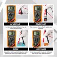 thumbnail image 4 of AC DC Voltage 1999 Counts Detector Diode Tester LCD Display Digital Multimeter, 4 of 11