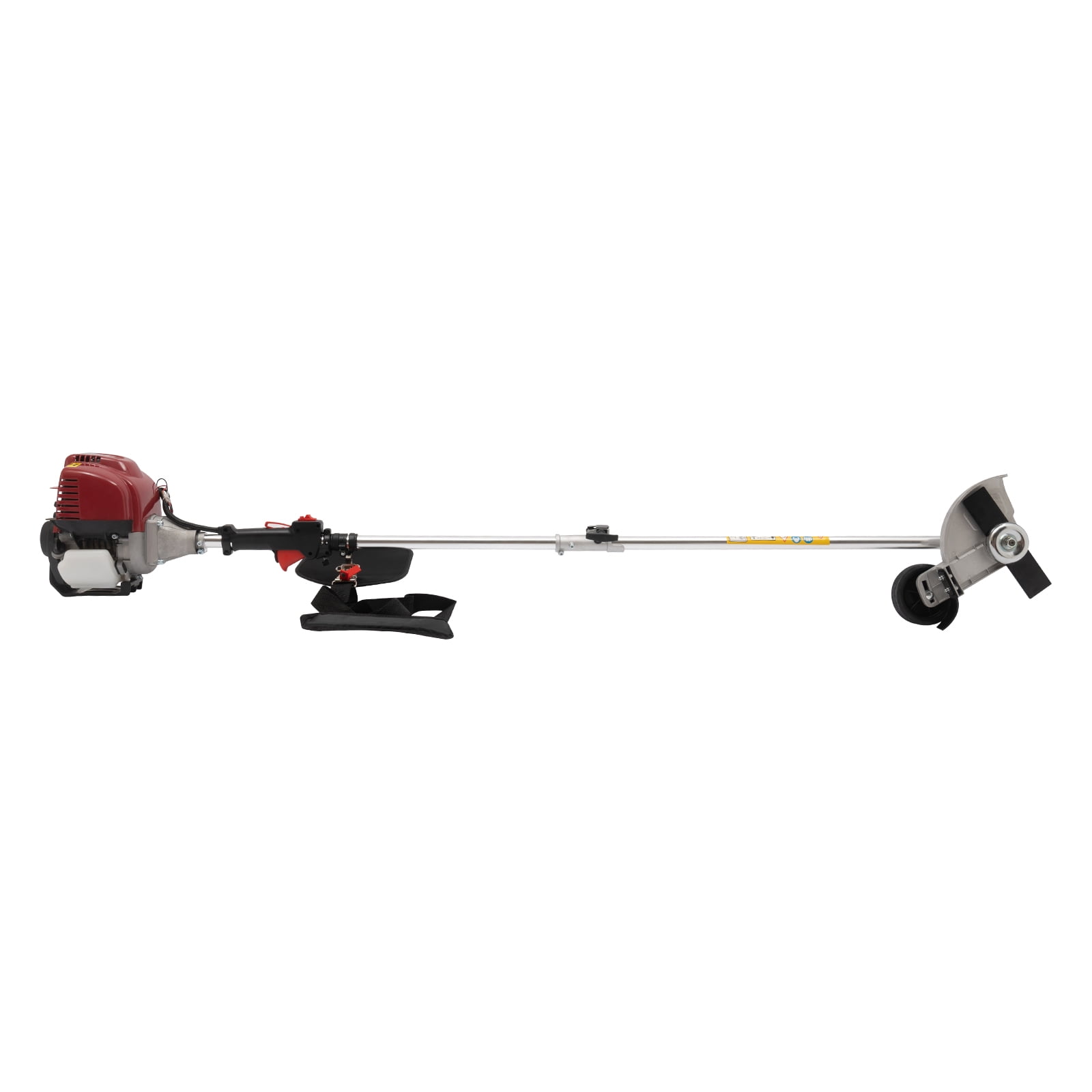 35.88CC Weed Wacker Gas Powered String Trimmer 4-Stroke Lawn Edger, 0.75KW Powerful Brush Cutter with 2 Blade Heads Grass Tools Weed Eater