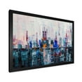 thumbnail image 2 of Designart 'Modern Abstract City Skyscrapers' Modern Framed Art Print, 2 of 4