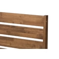 thumbnail image 5 of Baxton Studio Elmdon Mid-Century Modern Solid Walnut Wood Slatted Headboard Style Full Size Platform Bed, 5 of 5