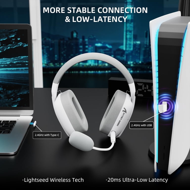 ATTACK SHARK L80PRO Wireless Gaming Headset Lightseed Tech-Built
