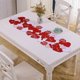 thumbnail image 5 of Decoraciones de San Valentín, camino de mesa para el día de San Valentín, camino de mesa bordado rojo, decoración adecuada para cumpleaños, bodas, aniversarios, propuestas, compromisos, amor, camino d, 5 of 6
