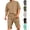 Army Green, variant on CHUMUD 2 Piece Sets for Men Summer Outfits Crew Neck 3/4 Sleeve Shirts and Eastic Waisted Cargo Shorts with Pockets Casual Hiking Running Tracksuits Clothing