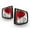 Chrome Housing with Clear Lens, variant on AKKON - For Chevy S-10 GMC Sonoma Isuzu Hombra Rear Tail Lights Signal Brake Lamps Smoked Left + Right