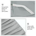 thumbnail image 3 of PiccoCasa Brushed Microfiber Bed Skirt, Elastic Dust Ruffle, Twin Light Gray, 3 of 7