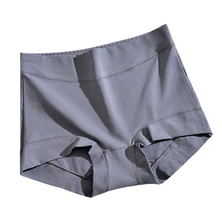 

HEVIRGO Women Panties Graphene Crotch Stretchy High Waist Tummy Tightening Solid Color Anti Exposure Briefs for Daily Wear