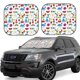 thumbnail image 1 of Balery Summer Parasol para parabrisas de coche de 2 piezas | Parasol plegable para parabrisas delantero de coche para la mayoría de sedanes-Medium, 1 of 6