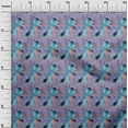 thumbnail image 3 of oneOone Polyester Spandex Turquoise Bleu Tissu Floral Robe Tissu Tissu Imprimé par la Cour 56 Pouces Large-Ww, 3 of 4