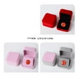 thumbnail image 3 of pitrice Velour Jewelry Earrings Card Necklace Display Box Bracelets Rings Badge Buckle Counter Organizer Case Organization Red, 3 of 8