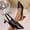 Black, variant on Women's Pointed Toe Slingback Shoes, Smooth Solid Upper with Slim Low Heel, Dressy Casual Shoes for Everyday and Office Wear Black 36