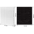thumbnail image 6 of SCREENTRONICS 2 Pack H13 True HEPA Filters Compatible Replacement for Air Purifier Coway AP1512HH AP-1512HH-FP AP-1518R AP-1519P and Airmega 200M (2 x True HEPA + 8 x Carbon Pre Filters) #3304899, 6 of 7