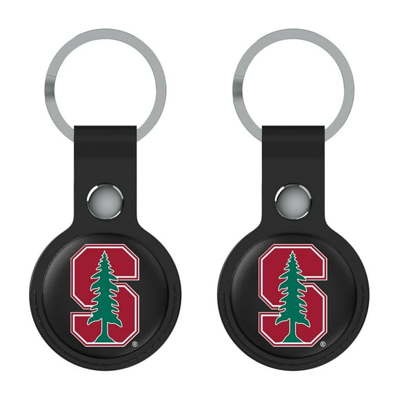 Keyscaper Black Stanford Cardinal Two-Pack AirTag Holders