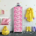 thumbnail image 3 of Sorbus 6-Drawer Fabric Dresser for Kids - Tall Storage Tower, Closet Organizer with Steel Frame & Wood Handles for Nursery, Playroom & Bedroom, Tie-Dye Pink, 3 of 6