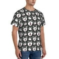 thumbnail image 2 of Vsdgher Husky Print Men's Dry Fit Mesh Athletic Shirts Moisture Wicking Tennis T-Shirt Tops, 2 of 9