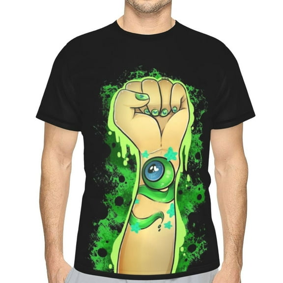 Jacksepticeye Like A Boss!!! Unisex 3d Pattern Printed Short Sleeve T-Shirts Casual Graphics Tees Small