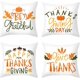thumbnail image 1 of Funda de almohada de 4 piezas de terciopelo de piel de melocotón Feliz Día de Acción de Gracias, funda de almohada de calabaza de cosecha de otoño, funda de almohada de 45 x 45 cm, estilo 2, 1 of 5