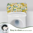thumbnail image 4 of ZIATUBLE Daisy Toilet Tank Dust Cover Soft Toilet Cover Lid Protective Cover Elastic Toilet Tank Lid Covers for Bathroom Toilet Tank Covers Fit Different Sizes of Toilet Tank, 4 of 5