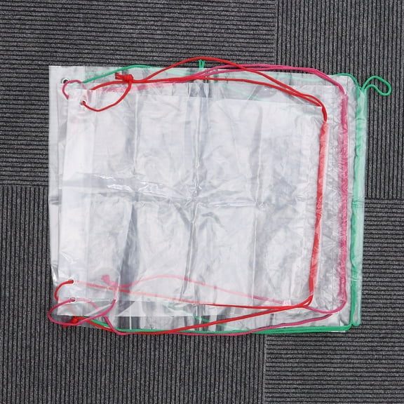 KALLORY 1Pack Drawstring Storage Bag Small Clear Backpack for Women Travelers Students Office Workers Water-resistant