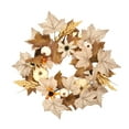 thumbnail image 2 of Xuniizn Fall Wreaths for Front Door, 16" Maple Leaves Pumpkin Wreath Fall Decor Fall Wreath for Thanksgiving Halloween Fireplace Wall Porch Party Supplies, Fall Decorations for Home, 2 of 9