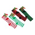 thumbnail image 4 of Adornos Navideños Calcetines Medias Largas A Rayas Adornos, 4 of 6