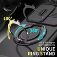 thumbnail image 4 of TJS for Samsung Galaxy A36 5G Phone Case, Privacy Camera Dual Layer Magnetic Ring Rotating Stand Protective Cover for Galaxy A36 5G (Black), 4 of 6