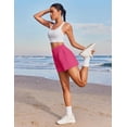 thumbnail image 7 of Pinspark Womens High Waisted Running Shorts, Lightweight Breathable Quick Dry Stretch Linerless Athletic Shorts with Pockets, 7 of 7