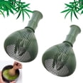 thumbnail image 1 of Batidor matcha de silicona, batidor matcha de silicona con soporte para batidor matcha, batidor matcha de gr alimenticio, cepillo para polvo de resina Matcha Chasen (2 unidades, verde, sin soporte), 1 of 3