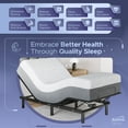 thumbnail image 2 of Celestial Aurora Adjustable Bed Base (Frame) + 8 inch Gel Memory Foam Matt (Firm), Easy Assembly, Head and Foot Lift, Zero Gravity, Memory Positions, CertiPUR-US Bed - TwinXL, 2 of 7
