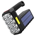 thumbnail image 3 of Linterna solar recargable de 20 W, 8 LED, 6 COB, 3 niveles de brillo ajustable, para exteriores, 3 of 12