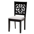 thumbnail image 3 of Baxton Studio Lena 5-Piece Modern Fabric/Wood Dining Set in Gray/Dark Brown, 3 of 10
