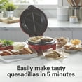 thumbnail image 3 of Hamilton Beach Quesadilla Maker, 8" Round, Makes 6 Wedges, Red, 3 of 9