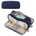 thumbnail image 2 of Estuche grande para lápices, estuche duradero para bolígrafos con gran capacidad, minimalista,/Azul/ kaili Sencillez, 2 of 5