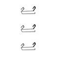 thumbnail image 4 of Cateissary Soporte para rollo de papel, estante colgante de estructura estable de hierro, estante para toallas de superficie lisa, accesorios para Type1 NO1, 4 of 6