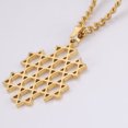 thumbnail image 5 of EUEAVAN Gold Star of David Hexagram Pendant Necklace Stainless Steel Jewelry, 5 of 7