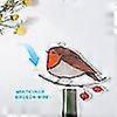 thumbnail image 5 of Hanging Multicolor Birds On Wire High Stained Acrylic Suncatcher Creative Window Panel Home Room De, 5 of 5