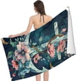 thumbnail image 2 of PHYHOO Flower Sand Free Microfiber Beach Towel Lightweight Oversized Quick Dry for Kids &amp; Adults for Swimming, Pool, Camping, Yoga, Traveling Essentials 30x60in, 2 of 8