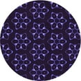 thumbnail image 1 of Ahgly Company Machine Washable Indoor Round Transitional Deep Purple Area Rugs, 7' Round, 1 of 7
