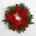 thumbnail image 3 of Nearly Natural Assorted Colors Poinsettia and Pine, 28in., 3 of 3