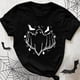 thumbnail image 2 of Moda para adultos, manga corta, cuello redondo, estampado, blusa informal, camiseta, tops, camisa Pompotops hfajkhk141178, 2 of 6