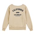 thumbnail image 5 of Arlun Women's off the Shoulder Sweatshirts Letter Graphic Oversized Long Sleeve Pullover Tops Loose Fit Soft Comfortable Casual Fashion Streetwear Fall Outfit 2026 1-Khaki XS, 5 of 5